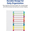 image:imageAvery Dividers for 3 Ring Binders 10 Tabs per Set Customizable Table of Contents Multicolor Arched Tabs Great for Organizing Reports Projects and More 1184210 Tab Pack of 2