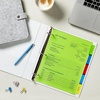 image:imageAvery Dividers for 3 Ring Binders 5Tab Plastic Binder Dividers Insertable Big Tabs Multicolor 1 Set 119005Tab