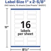 image:imageAvery Durable Removable Rectangle Labels Sure Feed Technology 1 x 258 Matte White Film WaterResistant PrinttoTheEdge LaserPigmentBased Inkjet Printable 400 Total240 labels
