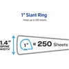 image:imageAvery Durable View 3 Ring Binder 1 Inch Slant Rings 250Sheet Capacity DuraHinge 14 Inch Wide Spine Customizable Clear Covers and Spine 1 Dark Blue Binder 17014