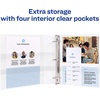 image:imageAvery Durable View 3 Ring Binder 112 Inch EZD Rings 1 White Binder 0940115