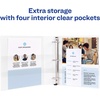 image:imageAvery Durable View 3 Ring Binder 112 Inch EZD Rings 1 White Binder 094012