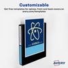 image:imageAvery Durable View 3 Ring Binder 112 Inch EZD Rings 1 White Binder 094013 Pack of 2