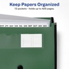 image:imageAvery Expanding File Folder Organizer 13Pocket Accordion File Organizer Sage Holds 425 LetterA4Size Sheets 73555Sage