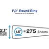 image:imageAvery FlexiView 3 Ring Binder 15 Inch Round Rings 1 Black Binder 1763715