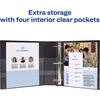 image:imageAvery HeavyDuty View 3 Ring Binder 3 Inch One Touch EZD Rings 670Sheet Capacity 35 Inch Wide Spine 1 Black Binder 796933