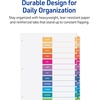 image:imageAvery JanDec Dividers for 3 Ring Binders 12 Tabs per Set Customizable Table of Contents Multicolor Tabs Great for Organizing Reports Projects and More 6 Sets of 118301 Ct Pack of 1