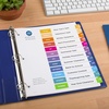 image:imageAvery JanDec Dividers for 3 Ring Binders 12 Tabs per Set Customizable Table of Contents Multicolor Tabs Great for Organizing Reports Projects and More 6 Sets of 118301 Ct Pack of 1