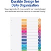 image:imageAvery JanDec Dividers for 3 Ring Binders 12 Tabs per Set Customizable Table of Contents Multicolor Tabs Great for Organizing Reports Projects and More 6 Sets of 118301pack