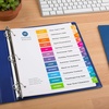 image:imageAvery JanDec Dividers for 3 Ring Binders 12 Tabs per Set Customizable Table of Contents Multicolor Tabs Great for Organizing Reports Projects and More 6 Sets of 118301pack