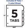 image:imageAvery Luxe Collection Holographic Big Tab Fashion Dividers for 3 Ring Binders 5 Tab Set Confetti Pattern 1 Set 249291 Set