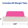image:imageAvery Margin Ultra Tabs 25 x 1 2Side Writable Assorted Colors 24 Repositionable Page Tabs 74768Assorted Neon