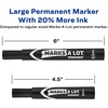 image:imageAvery Marks A Lot Permanent Markers Large DeskStyle Size Chisel Tip Water and Wear Resistant 12 Red Markers 0888712 Count Pack of 12