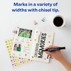 image:imageAvery MarksALot Regular DeskStyle Size Chisel Tip 12 Black Permanent Markers are perfect for signs and posters 07888Black