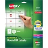 image:imageAvery Multiuse Removable 1 Round Labels with Sure Feed 945 Small White Labels for Organization and Storage 6450