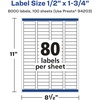image:imageAvery Printable Durable White Rectangle Labels Sure Feed Technology 05 x 175 Waterproof Labels Laser amp PigmentBased Inkjet Compatible 800 Total8 000 labels
