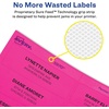 image:imageAvery Printable Labels with Sure Feed 2 x 4 Assorted Neon Colors Green Magenta and Yellow Removable Adhesive Laser amp Inkjet Compatible 120 Blank Labels Total 6481Assorted