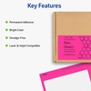 image:imageAvery Printable Labels with Sure Feed 2 x 4 Assorted Neon Colors Green Magenta and Yellow Removable Adhesive Laser amp Inkjet Compatible 120 Blank Labels Total 6481Assorted