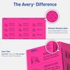 image:imageAvery Printable Labels with Sure Feed 2 x 4 Assorted Neon Colors Green Magenta and Yellow Removable Adhesive Laser amp Inkjet Compatible 120 Blank Labels Total 6481Assorted