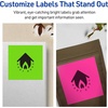 image:imageAvery Printable Labels with Sure Feed 313 x 4 Assorted Neon Colors Green Magenta and Yellow Removable Adhesive Laser amp Inkjet Compatible 72 Blank Labels Total 64823 13 x 4