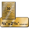 image:imageAvery Printable Return Address Labels 075 x 225 Gold Foil 300 Blank Mailing Labels 08987Pack of 5