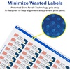 image:imageAvery Removable ID Labels Sure Feed Technology 05 x 175 5 Packs 6467