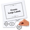 image:imageAvery SelfAdhesive Removable Laser Id Labels White 85 x 11 inches 25 per Pack 6465One Size