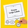 image:imageAvery SelfAdhesive Removable Laser Id Labels White 85 x 11 inches 25 per Pack 6465One Size Pack of 5
