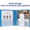 image:imageAvery Standard 3 Ring Binder 1 Round Rings 175Sheet Capacity 14 Inch Wide Spine 1 Blue Binder Ideal for Lightweight Organization and Occasional Referencing 033001 Inch Pack of 2