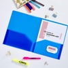 image:imageAvery Translucent Two Pocket Folder Water Resistant Holds up to 20 Sheets 1 Blue Folder 47811Multi