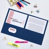 image:imageAvery Two Pocket Folders Holds up to 40 Sheets Business Card Slot Ideal for Portfolios Presentations and School Dark Blue 25 per Box 125 Total 5 Packs of 47985125 folders