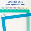 image:imageAvery Ultralast Big Tab Plastic Dividers for 3 Ring Binders 5Tab Set Multicolor with White Labels 1 Set 24900Multicolor