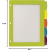 image:imageAvery Ultralast Big Tab Plastic Dividers for 3 Ring Binders 5Tab Set Multicolor with White Labels 1 Set 24900Multicolor