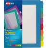 image:imageAvery Ultralast Big Tab Plastic Dividers for 3 Ring Binders 5Tab Set Multicolor with White Labels 1 Set 24900Multicolor