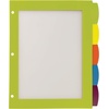 image:imageAvery Ultralast Big Tab Plastic Dividers for 3 Ring Binders 5Tab Set Multicolor with White Labels 1 Set 24900Multicolor