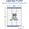 image:imageAvery Waterproof Printable Address Labels with Sure Feed 1 x 258 White Ultrahold Permanent Adhesive Laser Printers 300 Blank Mailing Labels Great for Mailing Branding and More 15509