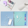 image:imageAvery Write amp Erase Dividers for 3 Ring Binders 8 Tabs per Set Multicolor Big Tabs Pastels Binder Dividers Great for Organizing Reports Projects and More 162718 tab