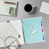 image:imageAvery Write amp Erase Dividers for 3 Ring Binders 8 Tabs per Set Multicolor Big Tabs Pastels Binder Dividers Great for Organizing Reports Projects and More 162718 tab