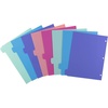 image:imageAvery Write amp Erase Dividers for 3 Ring Binders 8 Tabs per Set Multicolor Big Tabs Pastels Binder Dividers Great for Organizing Reports Projects and More 162718 tab