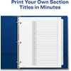 image:imageAvery Write amp Erase Pocket Plastic Dividers for 3 Ring Binders 5 Tab Set Works with Sheet Protectors Multicolor 1 Set 161765 Count Pack of 2