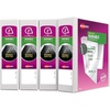 image:imageAvery 3 Ring Binder 3 Inch Slant Rings Durable View White Binder for Home Office or School Use 4 Pack 170302