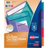 image:imageAvery Big Tab Insertable Plastic 2 Pocket Dividers for 3 Ring Binders 5 Tab Set TwoTone Multicolor Works with Sheet Protectors 1 Binder Divider Set 11982One Size