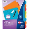 image:imageAvery Big Tab Write amp Erase Durable Plastic Dividers for 3 Ring Binders 8Tab Set Bright Multicolor 1 Set 16130
