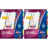 image:imageAvery Dividers for 3 Ring Binders 10 Tabs per Set Customizable Table of Contents Multicolor Arched Tabs Great for Organizing Reports Projects and More 1184210 Tab Pack of 2