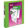 image:imageAvery Durable View 3 Ring Binder 1 Slant Rings 250Sheet Capacity 14 Inch Wide Spine Great for Home School Supplies Office or Organization Needs 1 Green Binder 17832