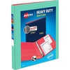 image:imageAvery HeavyDuty Dual Color 3 Ring Binder 05 One Touch Slant Rings 135Sheet Capacity 07 Inch Wide Spine Home School Supplies Office or Organization Needs MintCoral Binder 1788105