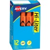 image:imageAvery HiLiter DeskStyle Highlighters Smear Safe Ink Chisel Tip 12 Fluorescent Orange Highlighters 240501 Count Pack of 12