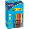 image:imageAvery HiLiter DeskStyle Highlighters Smear Safe Ink Chisel Tip 4 Assorted Color Highlighters 2406312 highlighters