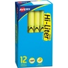 image:imageAvery HiLiter PenStyle Highlighters Smear Safe Ink Chisel Tip 12 Fluorescent Yellow Highlighters 2359112 Count Pack of 1