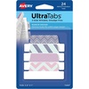 image:imageAvery Margin Ultra Tabs 25 x 1 2Side Writable Assorted Colors 24 Repositionable Page Tabs 74768Assorted Geometric